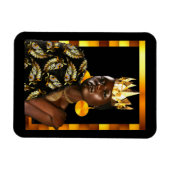 Afrikanisch-Amerikanische Diva Magnet (Horizontal)