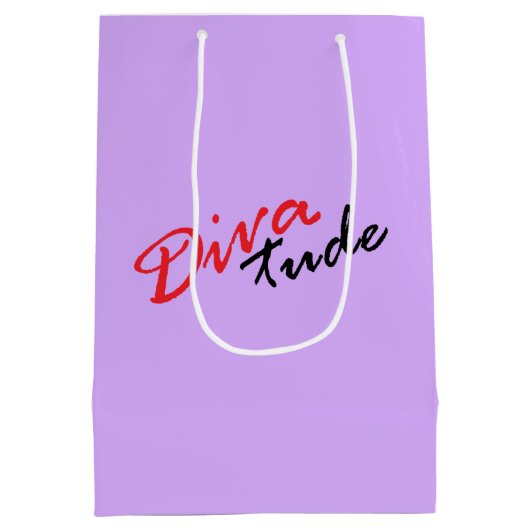 Afrikanisch-Amerikanische Diva Mittlere Geschenktüte (Rückseite)