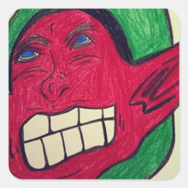 Afrikanisch-amerikanische Elf-Sticker-Blätter Quadratischer Aufkleber