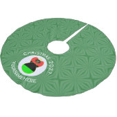 Afrikanisch-Amerikanische Engel-Weihnachtsfahne Pe Polyester Weihnachtsbaumdecke (Schrägansicht)