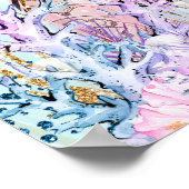 Afrikanisch-amerikanische Ethnic Mermaid Baby Show Poster (Ecke)