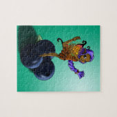 Afrikanisch-amerikanische Fairy und Blaubeeren Puzzle (Horizontal)