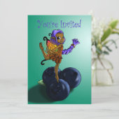 Afrikanisch-Amerikanische Fairy und Blueberry Gebu Einladung (Stehend Vorderseite)