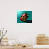 Afrikanisch-Amerikanische Fairy und Erdbeere Poster (Küche)