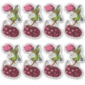 Afrikanisch-Amerikanische Fairy und Traube Aufkleber (Vorderseite)