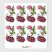 Afrikanisch-Amerikanische Fairy und Traube Aufkleber (Blatt)