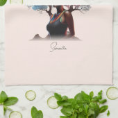 Afrikanisch-amerikanische Frau mit farbenfrohen Bä Geschirrtuch (Gefaltet)