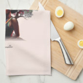 Afrikanisch-amerikanische Frau mit farbenfrohen Bä Geschirrtuch (Viertel Falte)