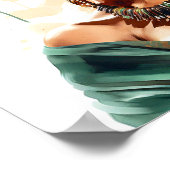 Afrikanisch-amerikanische Frauen-Malerei Poster (Ecke)