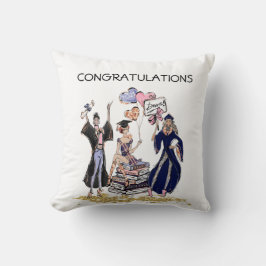 Afrikanisch-amerikanische Freunde Abschluss Throw  Kissen