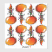 Afrikanisch-Amerikanische Früchte Aufkleber (Blatt)