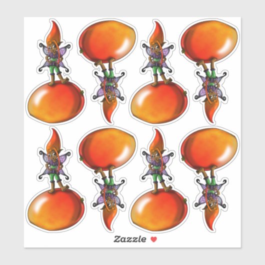 Afrikanisch-Amerikanische Früchte Aufkleber (Blatt)