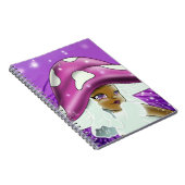 Afrikanisch-Amerikanische Girl Mushroom Notizblock (Rechte Seite)