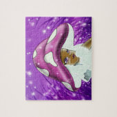 Afrikanisch-Amerikanische Girl Mushroom Puzzle (Vertikal)