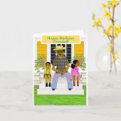 Afrikanisch-amerikanische Großvandärkarte Karte (Gelbe Blume)