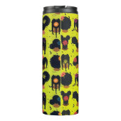 Afrikanisch-amerikanische Haare feiern Thermosbecher (Rückseite)