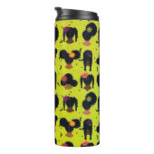 Afrikanisch-amerikanische Haare feiern Thermosbecher (Nach rechts gedreht)