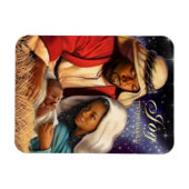 Afrikanisch-Amerikanische Heilige Weihnachtsmagnet Magnet (Horizontal)