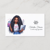 Afrikanisch-Amerikanische Kunsthandwerkerkönigin A Visitenkarte (Vorderseite)