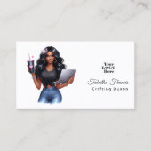 Afrikanisch-Amerikanische Kunsthandwerkerkönigin Visitenkarte (Vorderseite)