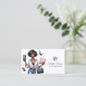 Afrikanisch-Amerikanische Kunsthandwerkerkönigin Visitenkarte (Stehend Vorderseite)