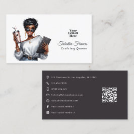 Afrikanisch-Amerikanische Kunsthandwerkskunst Visitenkarte