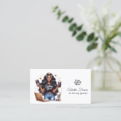 Afrikanisch-Amerikanische Kunsthandwerkskunst Visitenkarte (Stehend Vorderseite)