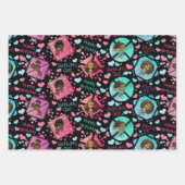 Afrikanisch-Amerikanische Mädchen zum Geburtstag Geschenkpapier Set (Vorderseite)