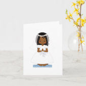 Afrikanisch-amerikanische Mädchengemeinde Karte (Gelbe Blume)