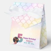 Afrikanisch-Amerikanische Meerjungfrau 5. Geburtst Geschenkschachtel (Vorderseite)