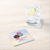 Afrikanisch-Amerikanische Meerjungfrau 5. Geburtst Rechteckiger Pappuntersetzer (Vor Ort)