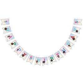 Afrikanisch-Amerikanische Meerjungfrau 5. Geburtst Wimpelkette