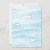 Afrikanisch-amerikanische Meerjungfrau Kinderdusch Einladung (Rückseite)