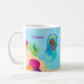 Afrikanisch-Amerikanische Meerjungfrau Niedliche K Kaffeetasse (Links)