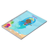 Afrikanisch-Amerikanische Meerjungfrau Niedliche K Notizblock (Linke Seite)