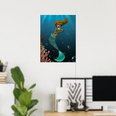 Afrikanisch-Amerikanische Mermaid Poster (Heimbüro)