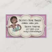 Afrikanisch-amerikanische Mischmasch-Frau Backbäck Visitenkarte (Vorderseite)