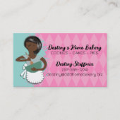 Afrikanisch-amerikanische Mischmasch-Frau Backbäck Visitenkarte (Vorderseite)