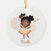 Afrikanisch-Amerikanische Prinzessin Ballerina mit Keramik Ornament (Vorne)
