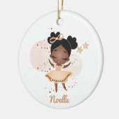 Afrikanisch-Amerikanische Prinzessin Ballerina mit Keramik Ornament (Links)