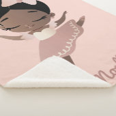 Afrikanisch-Amerikanische Prinzessin Ballerina mit Sherpadecke (3/4)