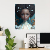 Afrikanisch-amerikanische Prinzessin, Black Queen Poster (Heimbüro)