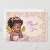 Afrikanisch-amerikanische Prinzessin Danke Karte (Vorderseite)