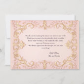 Afrikanisch-amerikanische Prinzessin Danke Karte (Rückseite)