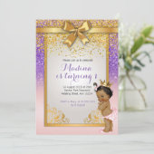 Afrikanisch-Amerikanische Prinzessin Einladungen z (Stehend Vorderseite)