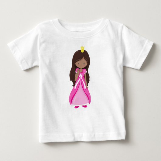 Afrikanisch-Amerikanische Prinzessin, Königin, Gou Baby T-shirt (Vorderseite)
