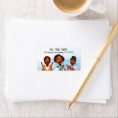 Afrikanisch-amerikanische Sänger Adressaufkleber (Insitu)