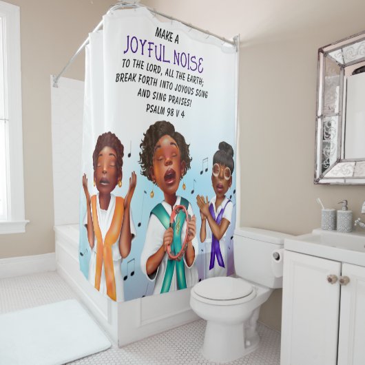 Afrikanisch-amerikanische Sänger Duschvorhang (Beispiel)
