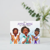 Afrikanisch-amerikanische Sänger Feiertagspostkarte (Stehend Vorderseite)