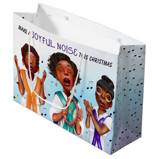 Afrikanisch-amerikanische Sänger Große Geschenktüte (Vorderseite Schrägansicht)